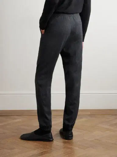 Zegna Tapered Wool Trousers - Men | Thumbnail 4