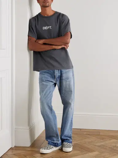Gallery Dept. Logo-Print Cotton-Jersey T-Shirt - Men | Thumbnail 2 Gallery Dept. Logo-Print Cotton-Jersey T-Shirt - Men | Thumbnail 2