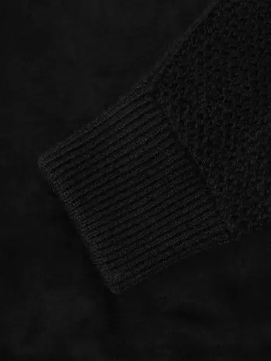 Zegna Suede-Trimmed Textured-Cashmere Jacket - Men | Thumbnail 6