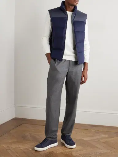 Sease Reversible Quilted Shell and Brushed Cashmere Down Gilet - Men | Thumbnail 2