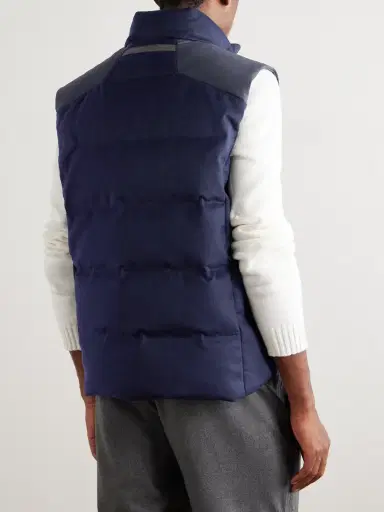 Sease Reversible Quilted Shell and Brushed Cashmere Down Gilet - Men | Thumbnail 4