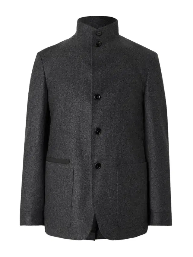 Zegna Il Conte Leather-Trimmed Oasi Cashmere Overshirt - Men