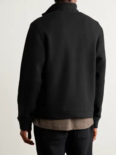 James Perse Cozy Cotton-Blend Jersey Half-Zip Sweatshirt - Men | Thumbnail 3 James Perse Cozy Cotton-Blend Jersey Half-Zip Sweatshirt - Men | Thumbnail 3