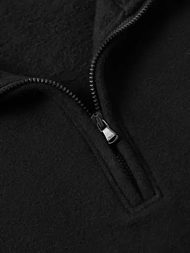 James Perse Cozy Cotton-Blend Jersey Half-Zip Sweatshirt - Men | Thumbnail 4 James Perse Cozy Cotton-Blend Jersey Half-Zip Sweatshirt - Men | Thumbnail 4