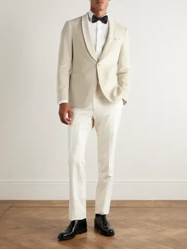 Boglioli Slim-Fit Shawl-Collar Cotton-Blend Velvet Tuxedo Jacket - Men | Thumbnail 2 Boglioli Slim-Fit Shawl-Collar Cotton-Blend Velvet Tuxedo Jacket - Men | Thumbnail 2
