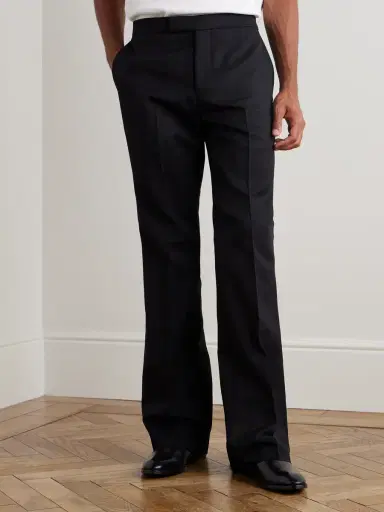Alexander McQueen Straight-Leg Wool-Twill Trousers - Men | Thumbnail 3