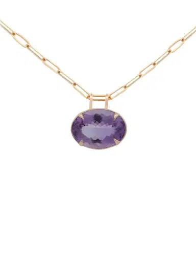 Wish Fine Jewelry 22,20cts Amethyst 18K Gold Pendant | Thumbnail 1 Wish Fine Jewelry 22,20cts Amethyst 18K Gold Pendant | Thumbnail 1