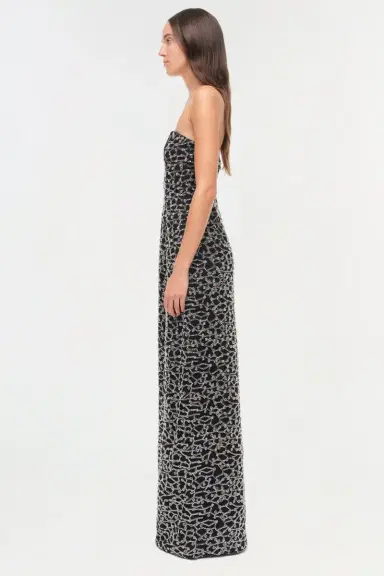 Simkhai Reign Strapless Embellished Bustier Gown | Thumbnail 3 Simkhai Reign Strapless Embellished Bustier Gown | Thumbnail 3