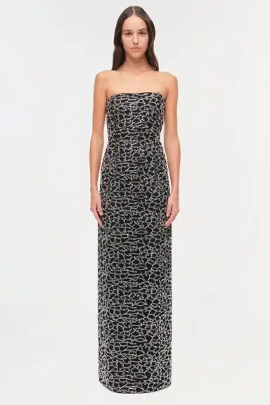 Simkhai Reign Strapless Embellished Bustier Gown | Thumbnail 5 Simkhai Reign Strapless Embellished Bustier Gown | Thumbnail 5