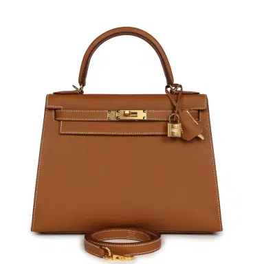 HERMÈS Hermes Kelly Sellier 28 Gold Epsom Gold Hardware | Thumbnail 1 HERMÈS Hermes Kelly Sellier 28 Gold Epsom Gold Hardware | Thumbnail 1