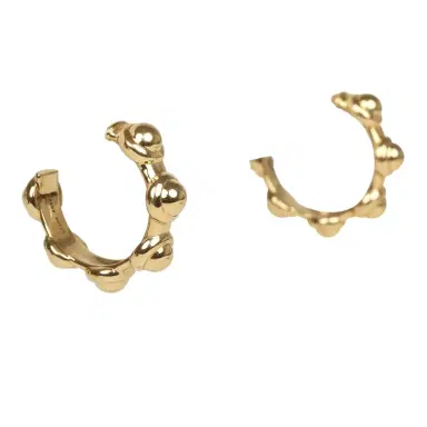 Madison Avenue Couture Jade Ruzzo Pop Vic Hoops in 18k Yellow Gold | Thumbnail 2 Madison Avenue Couture Jade Ruzzo Pop Vic Hoops in 18k Yellow Gold | Thumbnail 2