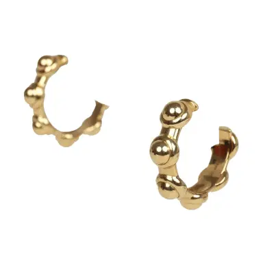 Madison Avenue Couture Jade Ruzzo Pop Vic Hoops in 18k Yellow Gold | Thumbnail 3 Madison Avenue Couture Jade Ruzzo Pop Vic Hoops in 18k Yellow Gold | Thumbnail 3