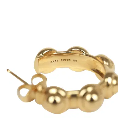 Madison Avenue Couture Jade Ruzzo Pop Vic Hoops in 18k Yellow Gold | Thumbnail 5 Madison Avenue Couture Jade Ruzzo Pop Vic Hoops in 18k Yellow Gold | Thumbnail 5