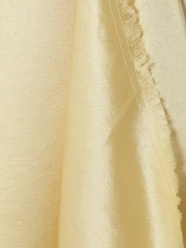 Abadia Verlap Draped Frayed Dupioni Wrap Maxi Skirt | Thumbnail 5