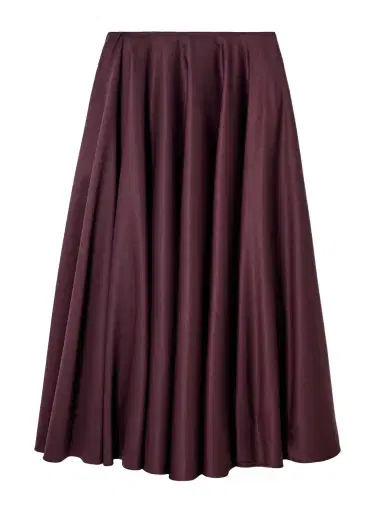Abadia Gathered Wool-blend Twill Maxi Skirt | Thumbnail 1 Abadia Gathered Wool-blend Twill Maxi Skirt | Thumbnail 1