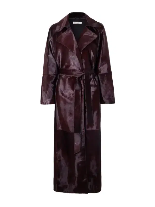Althea Belted Cow Hair Trench Coat