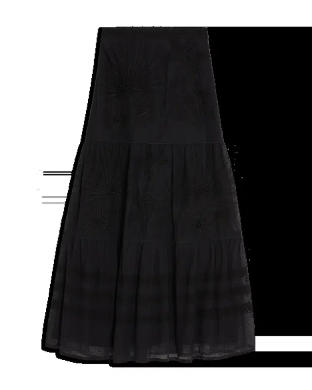 Elda Skirt With Flower Net Embroidery