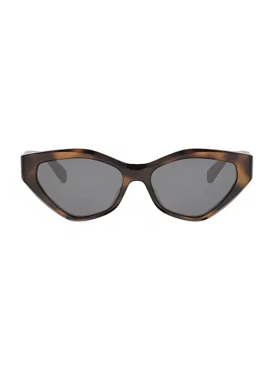 CELINE Women's Triomphe 56MM Cat Eye Sunglasses - Blonde Havana Smoke | Thumbnail 2