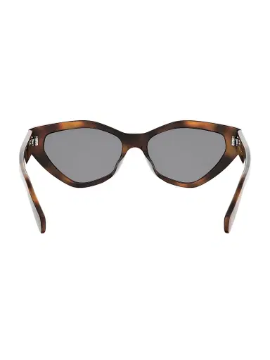 CELINE Women's Triomphe 56MM Cat Eye Sunglasses - Blonde Havana Smoke | Thumbnail 5