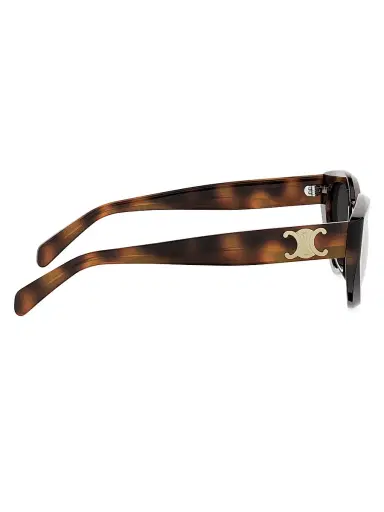 CELINE Women's Triomphe 56MM Cat Eye Sunglasses - Blonde Havana Smoke | Thumbnail 7