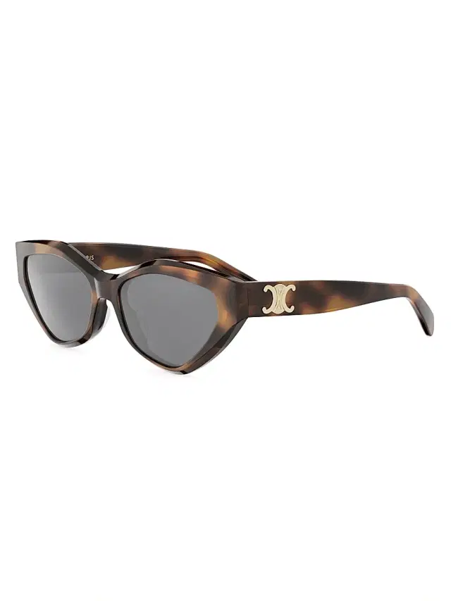 CELINE Women's Triomphe 56MM Cat Eye Sunglasses - Blonde Havana Smoke