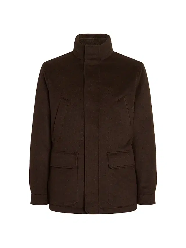 Men's Oasi Cashmere Elements Car Coat - Brown