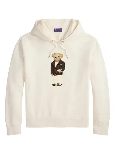 Ralph Lauren Purple Label Men's Polo Bear Cotton-Blend Hoodie - Classic Cream - Size XXL | Thumbnail 1 Ralph Lauren Purple Label Men's Polo Bear Cotton-Blend Hoodie - Classic Cream - Size XXL | Thumbnail 1