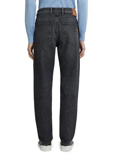 Zegna Men's Stone Washed Cotton Roccia Jeans | Thumbnail 4 Zegna Men's Stone Washed Cotton Roccia Jeans | Thumbnail 4