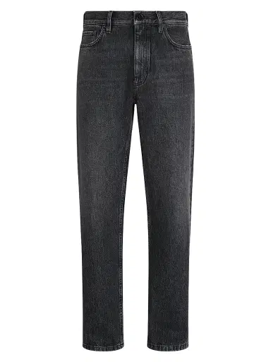 Zegna Men's Stone Washed Cotton Roccia Jeans | Thumbnail 1 Zegna Men's Stone Washed Cotton Roccia Jeans | Thumbnail 1