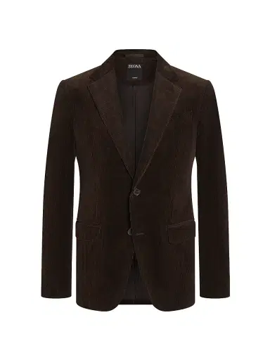 Zegna Men's Cashco Blazer - Dark Brown - Size 44 | Thumbnail 2