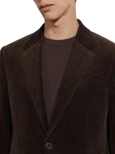 Zegna Men's Cashco Blazer - Dark Brown - Size 44 | Thumbnail 4