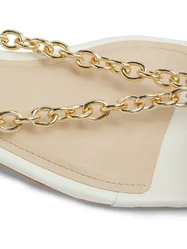 22élevé Women's Chain-Detailed Leather Sandals - | Thumbnail 6
