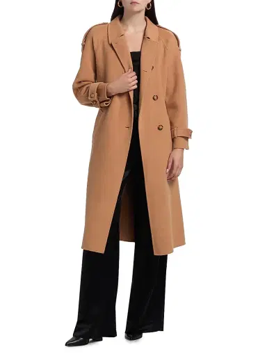 Cami NYC Women's Yennifer Wool-Cashmere Belted Trench Coat | Thumbnail 2 Cami NYC Women's Yennifer Wool-Cashmere Belted Trench Coat | Thumbnail 2
