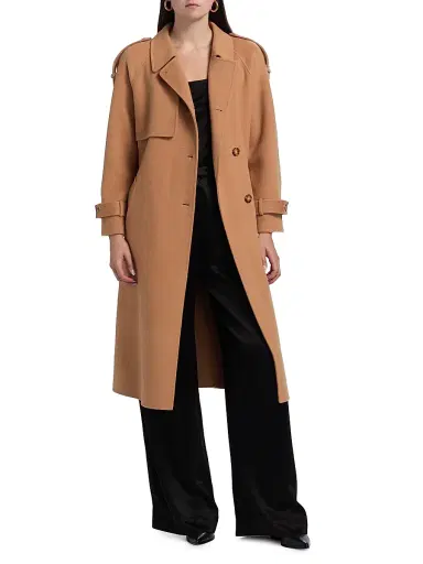 Cami NYC Women's Yennifer Wool-Cashmere Belted Trench Coat | Thumbnail 3 Cami NYC Women's Yennifer Wool-Cashmere Belted Trench Coat | Thumbnail 3