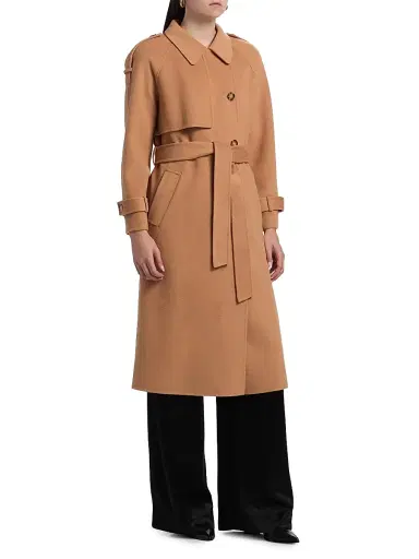 Cami NYC Women's Yennifer Wool-Cashmere Belted Trench Coat | Thumbnail 4 Cami NYC Women's Yennifer Wool-Cashmere Belted Trench Coat | Thumbnail 4