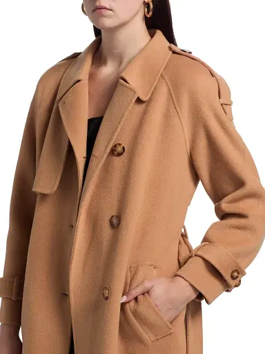 Cami NYC Women's Yennifer Wool-Cashmere Belted Trench Coat | Thumbnail 6 Cami NYC Women's Yennifer Wool-Cashmere Belted Trench Coat | Thumbnail 6