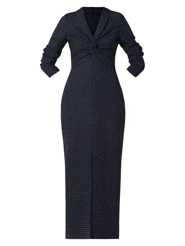 Shoshanna Women's Asher Twill Maxi Dress - Navy Silver