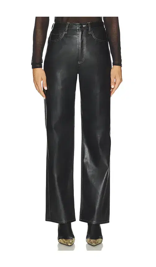 Rag & Bone Shea Faux Leather Straight Pant