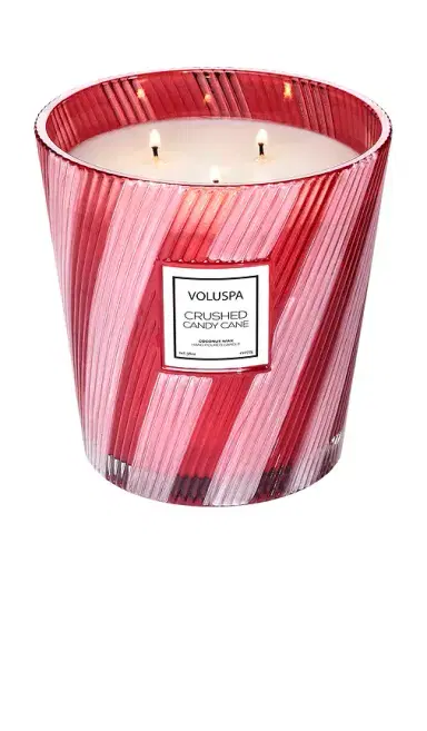 Voluspa Crushed Candy Cane 3 Wick Hearth Candle | Thumbnail 2 Voluspa Crushed Candy Cane 3 Wick Hearth Candle | Thumbnail 2