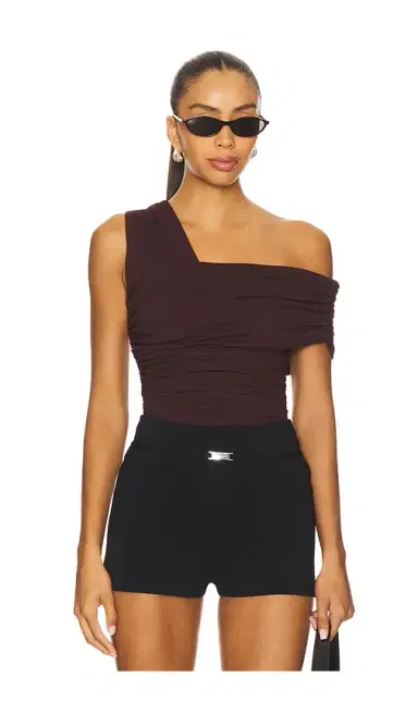 susana monaco One Arm Gathered Top | Thumbnail 1
