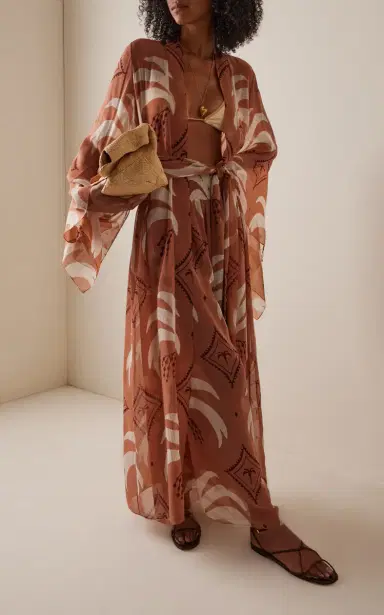 Johanna Ortiz In Eternity Eco-Georgette Wide-Leg Pants | Thumbnail 2