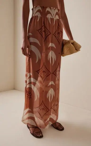 Johanna Ortiz In Eternity Eco-Georgette Wide-Leg Pants | Thumbnail 3