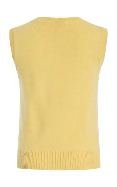 Oscar de la Renta Sleeveless Wool Sweater | Thumbnail 5