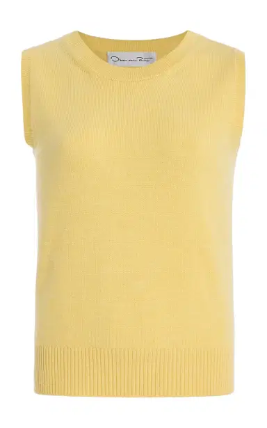Oscar de la Renta Sleeveless Wool Sweater | Thumbnail 1