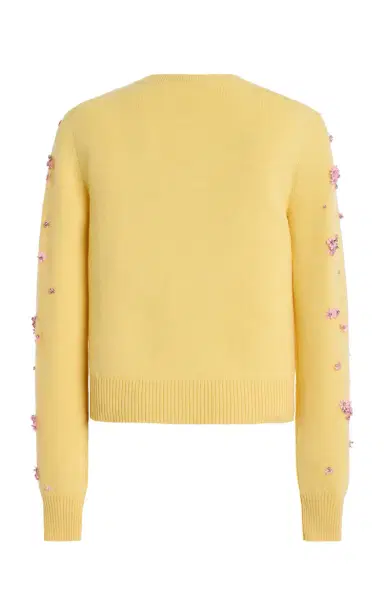 Oscar de la Renta Embellished Wool Cardigan | Thumbnail 5