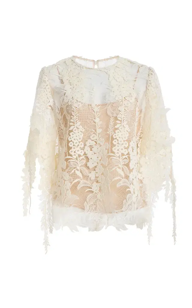 Appliquéd Lace Top