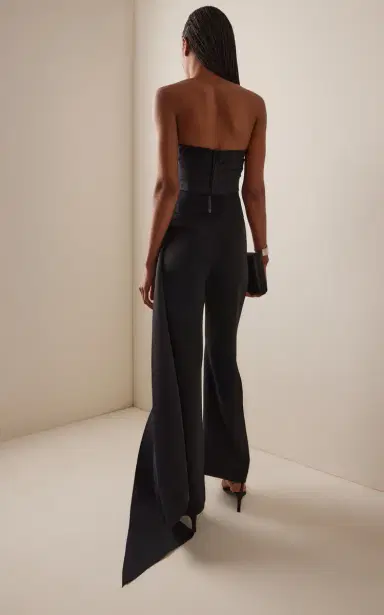 Oscar de la Renta Bow-Detailed Faille Corset Top | Thumbnail 4 Oscar de la Renta Bow-Detailed Faille Corset Top | Thumbnail 4