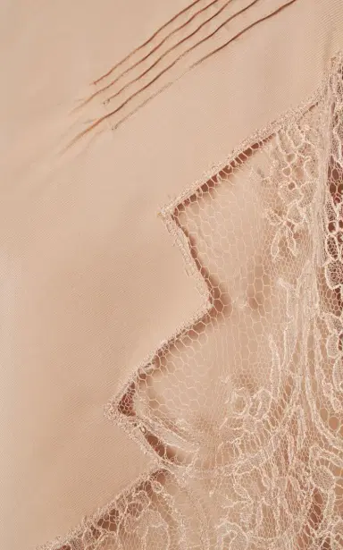 Ferragamo Lace-Trimmed Organic Silk Midi Dress | Thumbnail 7 Ferragamo Lace-Trimmed Organic Silk Midi Dress | Thumbnail 7
