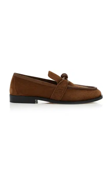 Bottega Veneta Astaire Knot Suede Loafers | Thumbnail 1 Bottega Veneta Astaire Knot Suede Loafers | Thumbnail 1