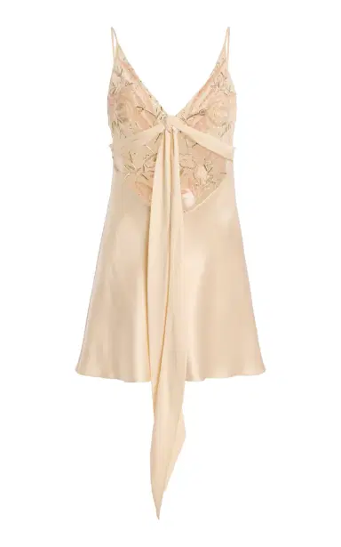 Wiederhoeft Bias-Cut Floral Embroidered Mini Dress | Thumbnail 8 Wiederhoeft Bias-Cut Floral Embroidered Mini Dress | Thumbnail 8